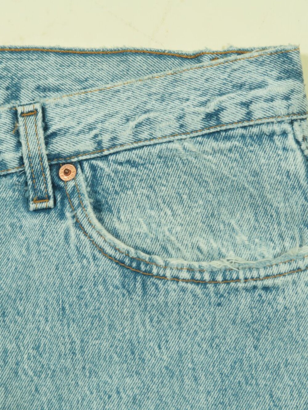 Vintage 80s Levis 501 Acid Wash Jeans Mens 36 (Fits 33) Blue Original Fit - Picture 8 of 12